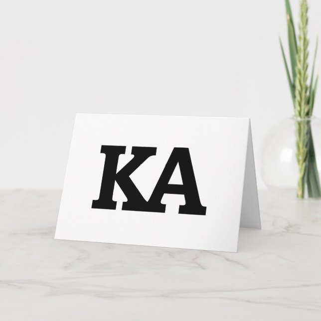 Alpha Phi Letters Card (Front)