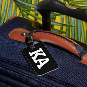 Alpha Phi Letters Luggage Tag