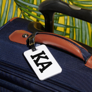 Alpha Phi Letters Luggage Tag