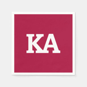 Alpha Phi Letters Napkins