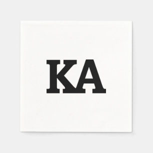 Alpha Phi Letters Napkins