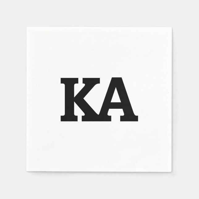 Alpha Phi Letters Napkins (Front)