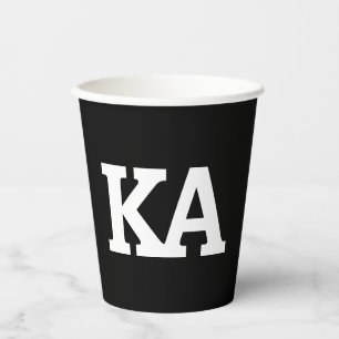 Alpha Phi Letters Paper Cups