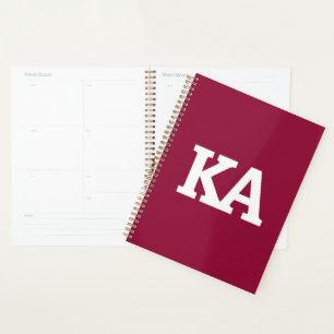 Alpha Phi Letters Planner