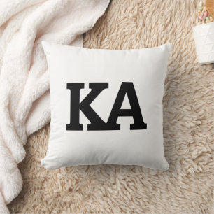 Alpha Phi Letters Throw Pillow