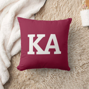 Alpha Phi Letters Throw Pillow