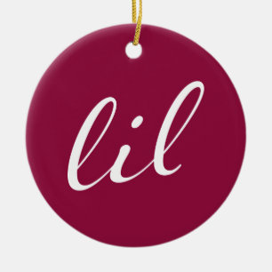 Alpha Phi   Lil Script Ceramic Ornament