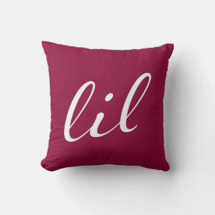 Alpha Phi Lil Script Throw Pillow