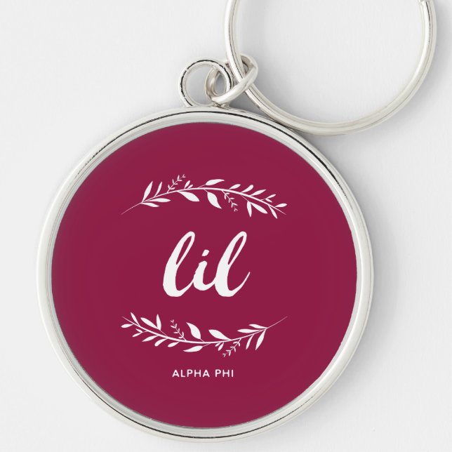 Alpha Phi | Lil Wreath Keychain (Front)