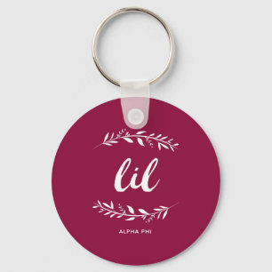 Alpha Phi   Lil Wreath Keychain