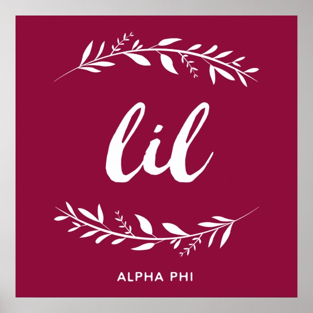 Alpha Phi | Lil Wreath Poster (Front)