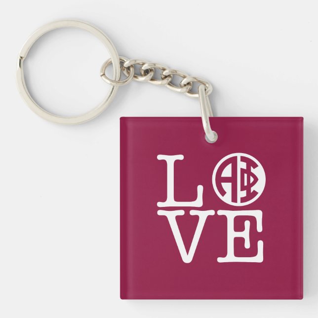Alpha Phi | Love Keychain (Front)