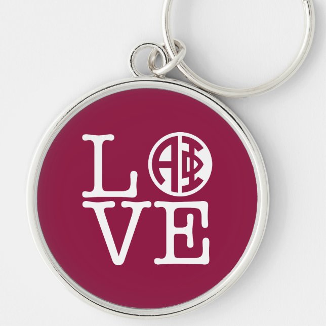 Alpha Phi | Love Keychain (Front)