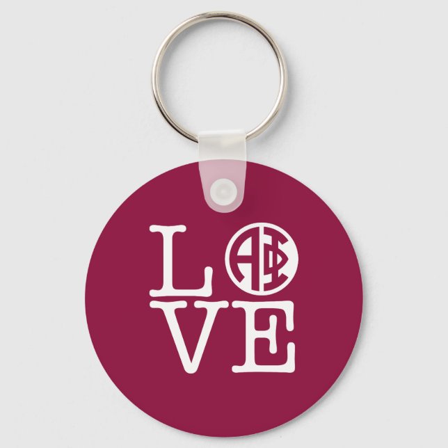 Alpha Phi | Love Keychain (Front)