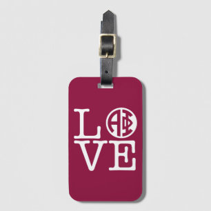 Alpha Phi   Love Luggage Tag