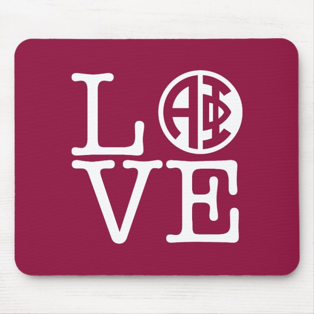 Alpha Phi | Love Mouse Pad (Front)