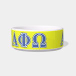 Alpha Phi Omega Blue Letters Bowl<br><div class="desc">Check out these official Alpha Phi Omega designs! Personalize your own Greek merchandise on Zazzle.com! Click the Customize button to insert your own name, class year, or club to make a unique product. Try adding text using various fonts & view a preview of your design! Zazzle's easy to customize products...</div>