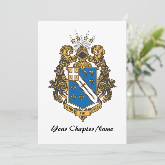 Alpha Phi Omega Color - Crest (Standing Front)