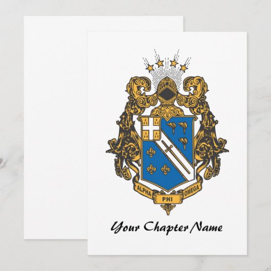 Alpha Phi Omega Color - Crest (Front/Back)
