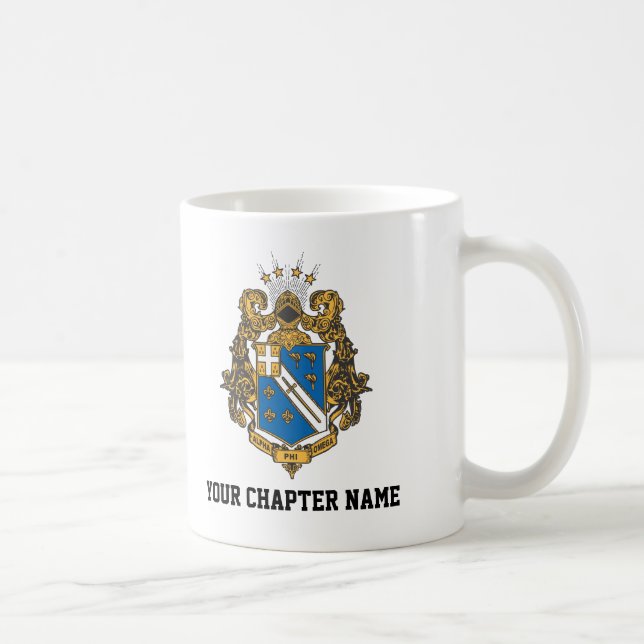 Alpha Phi Omega Color - Crest Coffee Mug (Right)