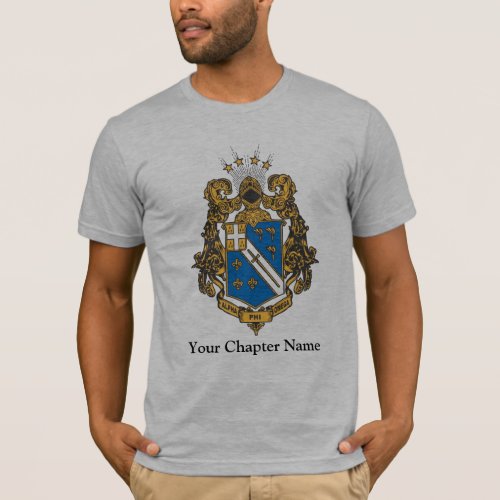 Alpha Phi Omega Color _ Crest T_Shirt