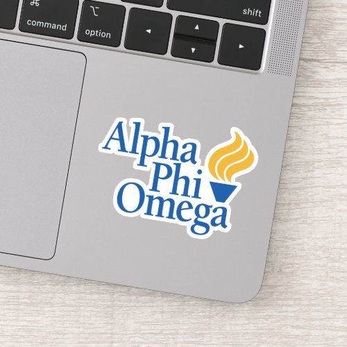 Alpha Phi Omega Color _ Torch Sticker