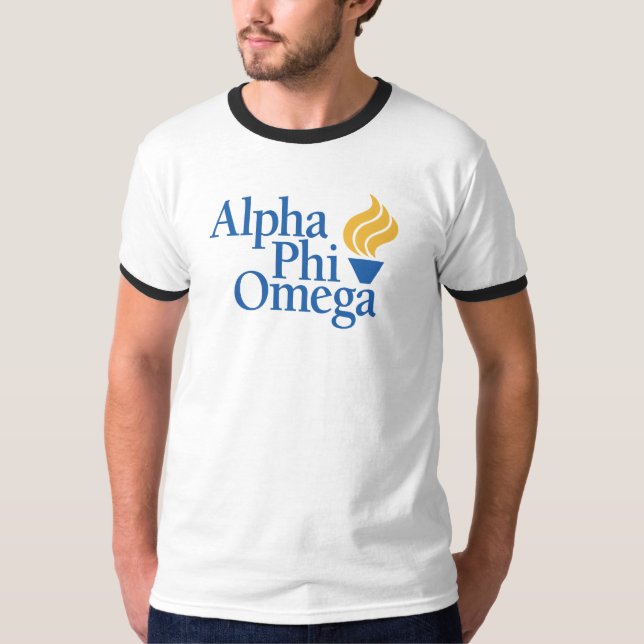 Alpha Phi Omega Color - Torch T-Shirt (Front)