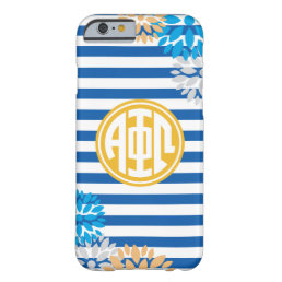 Alpha Phi Omega | Monogram Stripe Pattern Barely There iPhone 6 Case