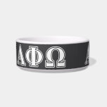 Alpha Phi Omega White and Blue Letters Bowl<br><div class="desc">Check out these official Alpha Phi Omega designs! Personalize your own Greek merchandise on Zazzle.com! Click the Customize button to insert your own name, class year, or club to make a unique product. Try adding text using various fonts & view a preview of your design! Zazzle's easy to customize products...</div>
