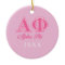 Alpha Phi Pink Letters