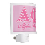 Alpha Phi Pink Letters Night Light (Right)