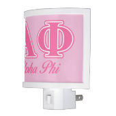 Alpha Phi Pink Letters Night Light (Left)