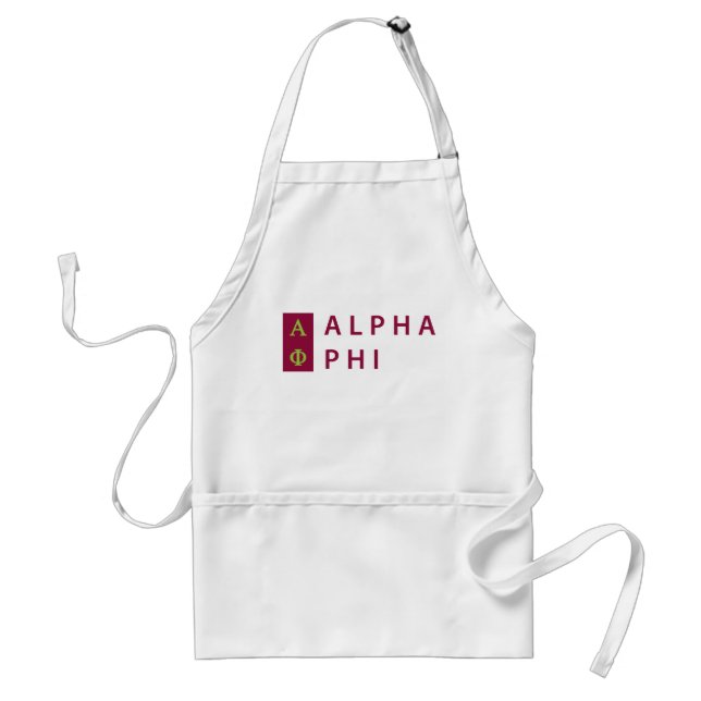 Alpha Phi | Stacked Adult Apron (Front)