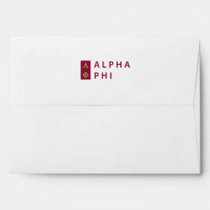 Alpha Phi Stacked Envelope