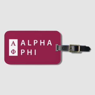 Alpha Phi   Stacked Luggage Tag