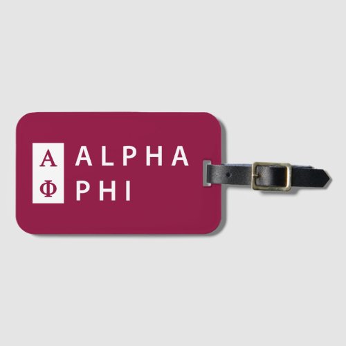 Alpha Phi  Stacked Luggage Tag