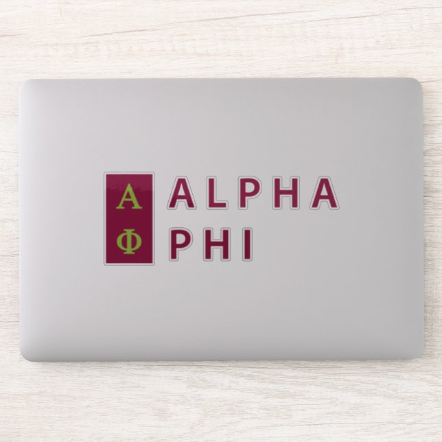 Alpha Phi | Stacked Sticker (Computer)