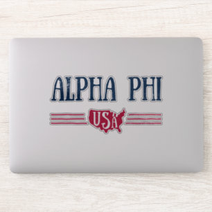 Alpha Phi USA Sticker