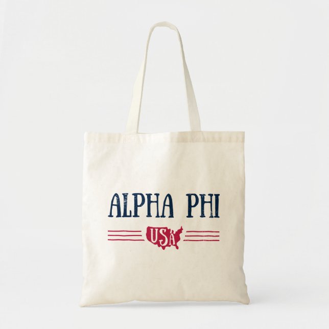 Alpha Phi USA Tote Bag (Front)