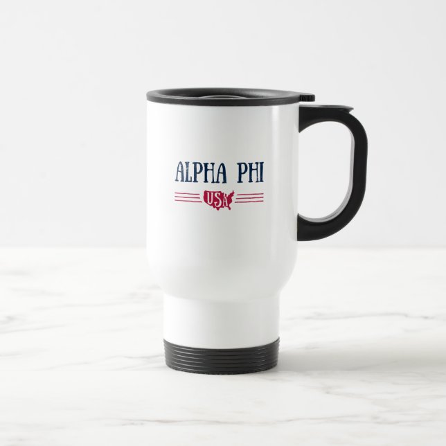 Alpha Phi USA Travel Mug (Right)