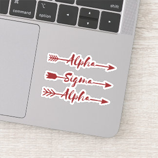 Alpha Sigma Alpha Arrow Sticker