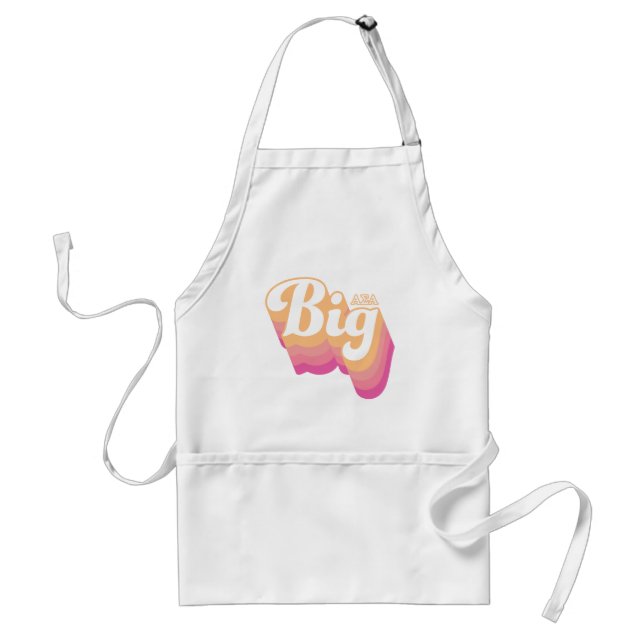 Alpha Sigma Alpha | Big Adult Apron (Front)