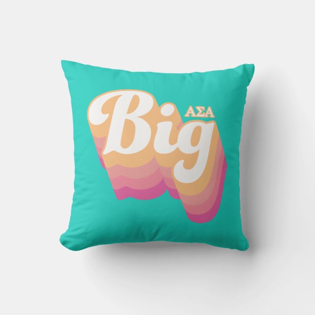 Alpha Sigma Alpha | Big Throw Pillow (Front)
