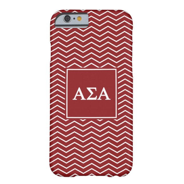 Alpha Sigma Alpha | Chevron Pattern Case-Mate iPhone Case (Back)