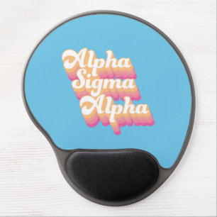 Alpha Sigma Alpha   Groovy Script Gel Mouse Pad