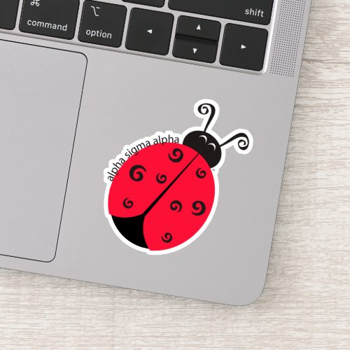 Alpha Sigma Alpha Ladybug Sticker