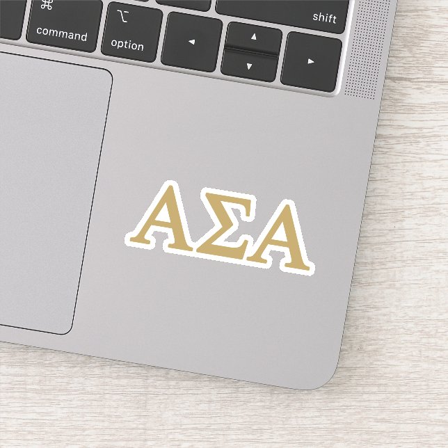 Alpha Sigma Alpha Lil Big Logo Sticker (Detail)