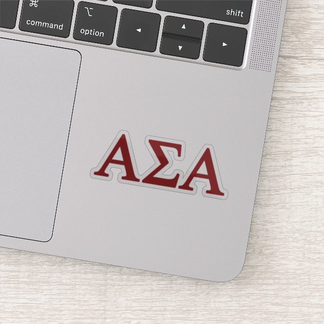 Alpha Sigma Alpha Lil Script Sticker (Detail)