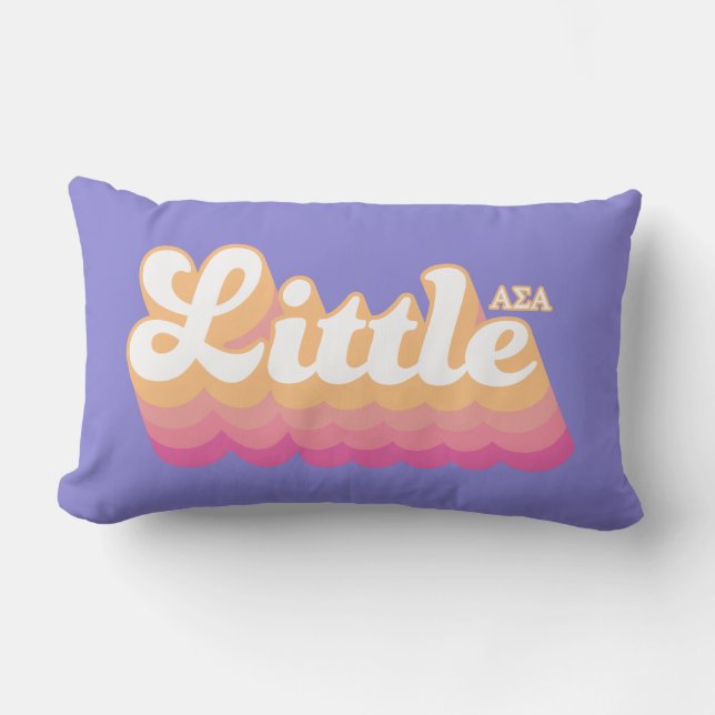 Alpha Sigma Alpha | Little Lumbar Pillow (Front)