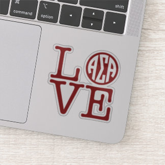 Alpha Sigma Alpha Love Sticker